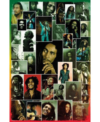 Bob Marley - Zdjęcia Kolaż - plakat