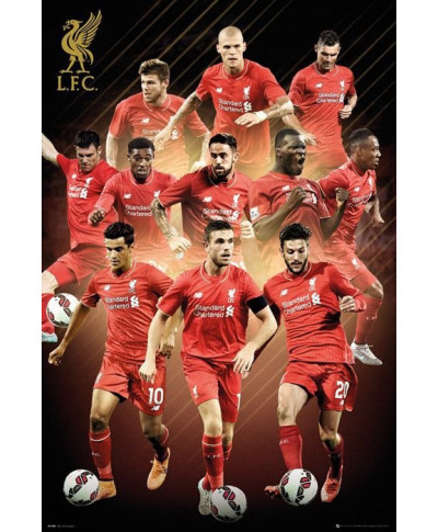 FC Liverpool Zawodnicy 15/16 - plakat