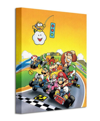 Super Mario Kart (Retro) - Obraz na płótnie