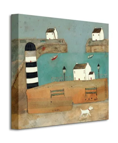 (A Trot Along The Harbour) - Obraz na płótnie