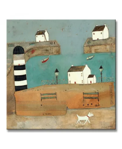 (A Trot Along The Harbour) - Obraz na płótnie