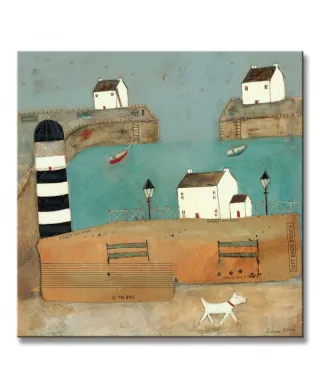 (A Trot Along The Harbour) - Obraz na płótnie