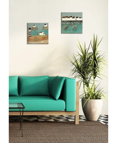 (A Trot Along The Harbour) - Obraz na płótnie