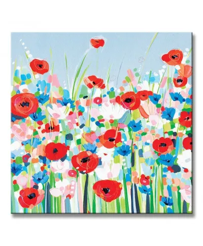 Cornflowers & Poppies - Obraz na płótnie