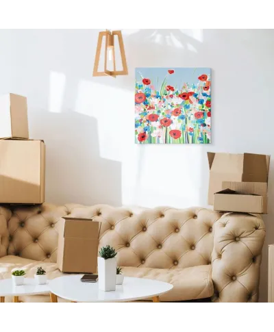 Cornflowers & Poppies - Obraz na płótnie
