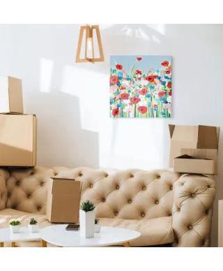 Cornflowers & Poppies - Obraz na płótnie