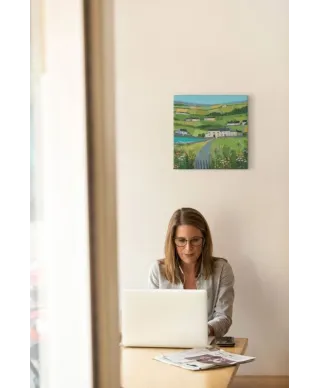 Green Fields - Obraz na płótnie