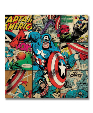 Marvel (Captain America Squares) - Obraz na płótnie