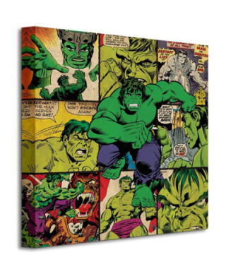 Marvel (Hulk Squares) - Obraz na płótnie