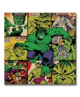 Marvel (Hulk Squares) - Obraz na płótnie