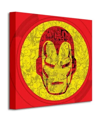 Marvel (Iron Man Helmet Collage) - Obraz na płótnie