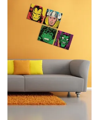 Marvel Comics (Hulk Closeup) - Obraz na płótnie