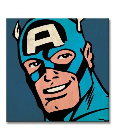 Marvel Comics (Captain America Closeup) - Obraz na płótnie