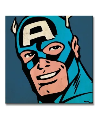 Marvel Comics (Captain America Closeup) - Obraz na płótnie
