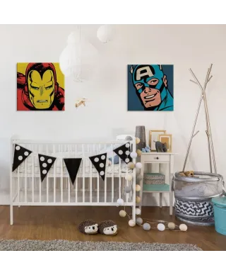 Marvel Comics (Captain America Closeup) - Obraz na płótnie