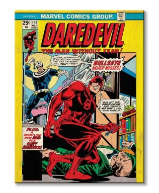 Marvel Comics (Daredevil Bullseye Never Misses) - Obraz na płótnie