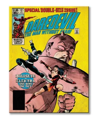 Marvel Comics (Daredevil Bullseye vs Elektra) - Obraz na płótnie