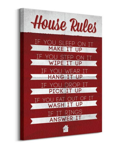 House Rules - Obraz na płótnie
