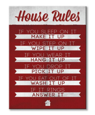 House Rules - Obraz na płótnie