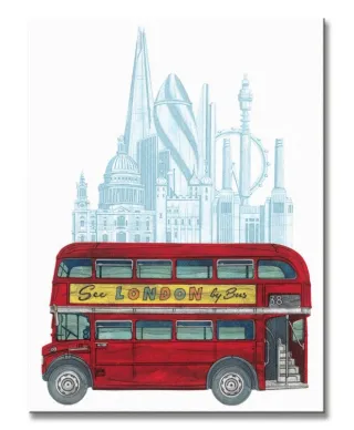 See London by Bus - Obraz na płótnie