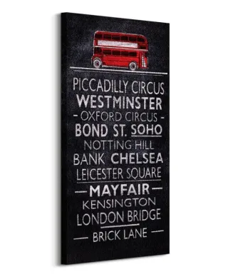 London Bus Blind - Obraz na płótnie
