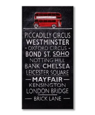 London Bus Blind - Obraz na płótnie