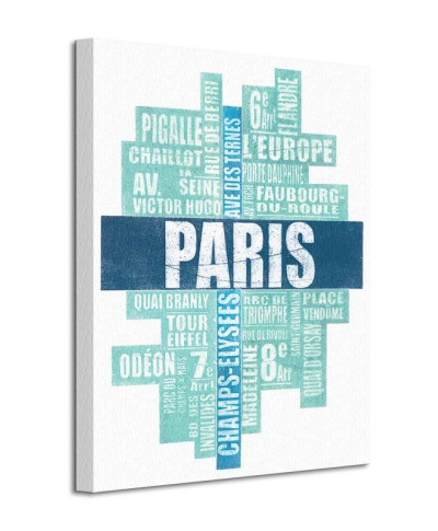 Paris Type - Obraz na płótnie