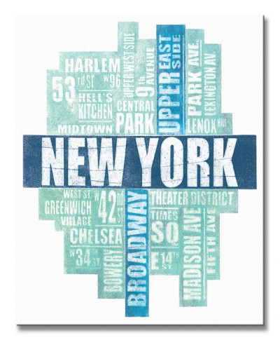 New York Type - Obraz na płótnie