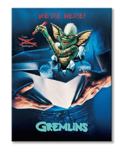 Gremlins (one sheet STRIPE) - Obraz na płótnie