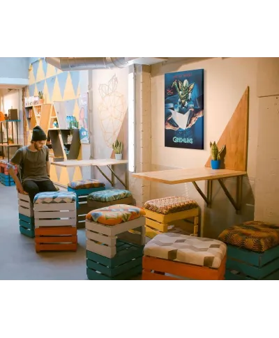 Gremlins (one sheet STRIPE) - Obraz na płótnie