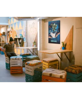 Gremlins (one sheet STRIPE) - Obraz na płótnie