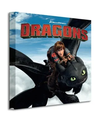 Dragons (Toothless and Hiccup) - Obraz na płótnie