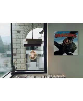 Dragons (Toothless and Hiccup) - Obraz na płótnie