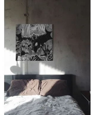 DC Comics (Batman vs The Joker),nietoperz - Obraz na płótnie