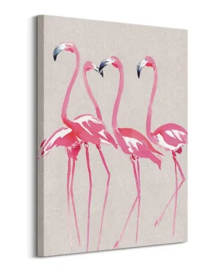 Elegant Flamingos - Obraz na płótnie