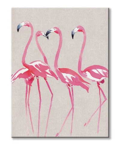 Elegant Flamingos - Obraz na płótnie