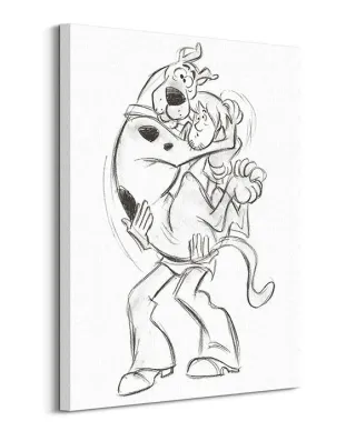 Scooby Doo (sketch) - Obraz na płótnie