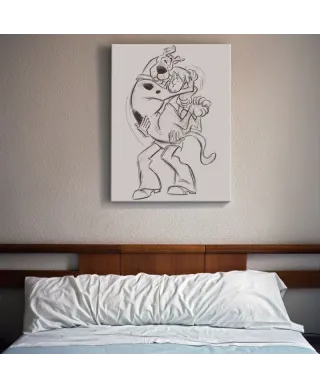 Scooby Doo (sketch) - Obraz na płótnie