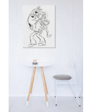 Scooby Doo (sketch) - Obraz na płótnie