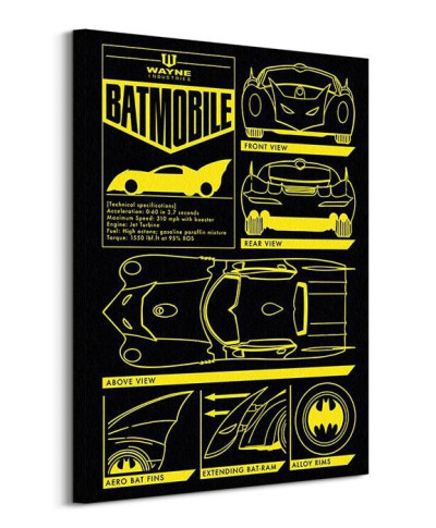 Batman (Batmobile) - Obraz na płótnie