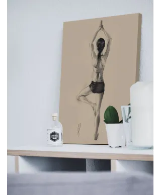 Tree Pose - Obraz na płótnie