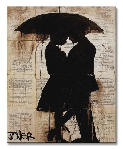 Rain Lovers - Obraz na płótnie