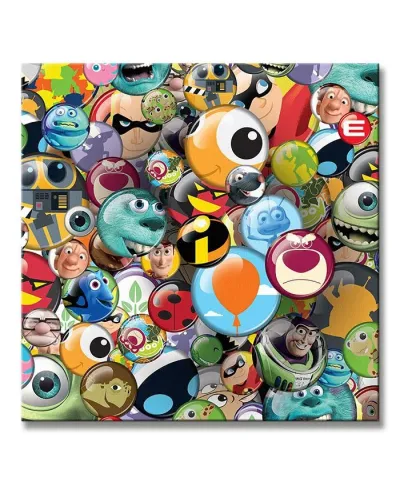 Disney Pixar (Buttons) - Obraz na płótnie