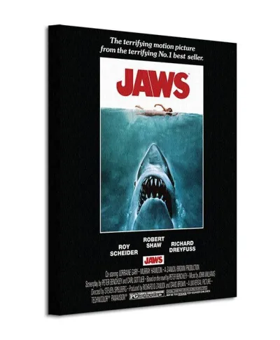 Jaws (One Sheet) - Obraz na płótnie