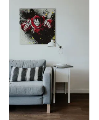 Iron Man (Splatter) - Obraz na płótnie