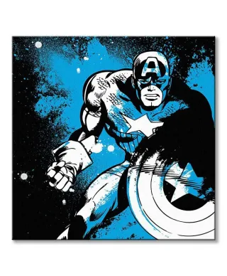 Captain America (Splatter) - Obraz na płótnie