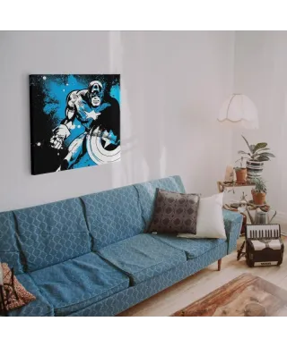 Captain America (Splatter) - Obraz na płótnie