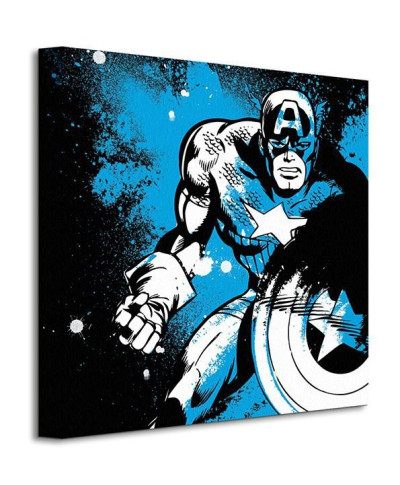 Captain America (Splatter) - Obraz na płótnie