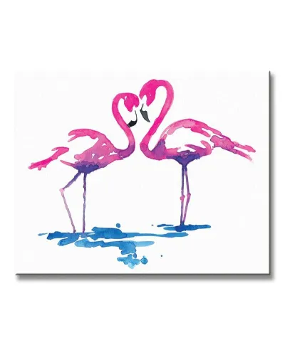 Flamingo Study - Obraz na płótnie