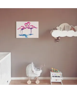 Flamingo Study - Obraz na płótnie